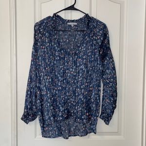 Current Air Los Angeles size XS long sleeve floral print top